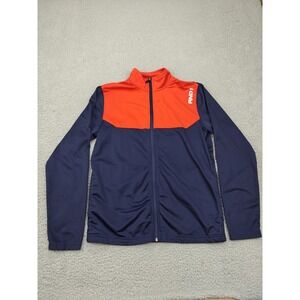 AND1 Jacket Mens Small‎ Navy Orange Full Zip Track Athletic Basketball Logo S